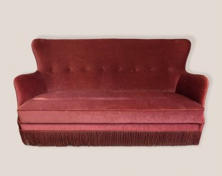 Large Traditional Danish Sofa